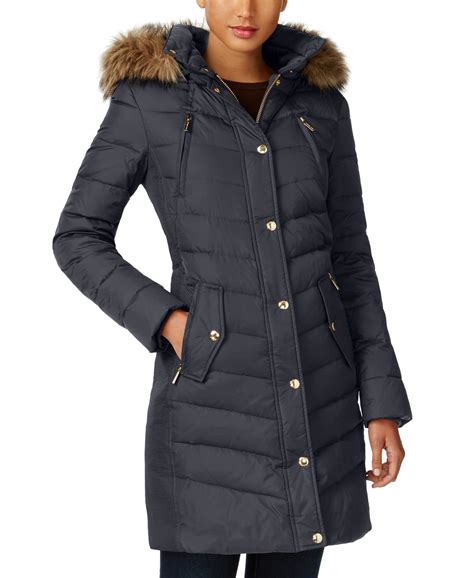 michael kors women's coats|michael kors women's down coat.